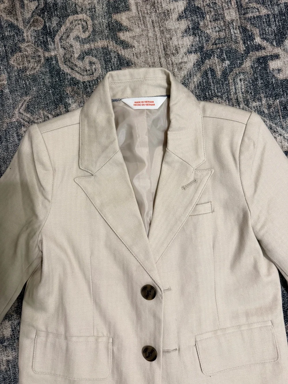 Kids Cream Blazer Jacket. New no tags